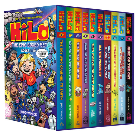 Hilo: The Epic Boxed Set (Books 1-10): (A Graphic Novel Boxed Set) -- Judd Winick, Hardcover