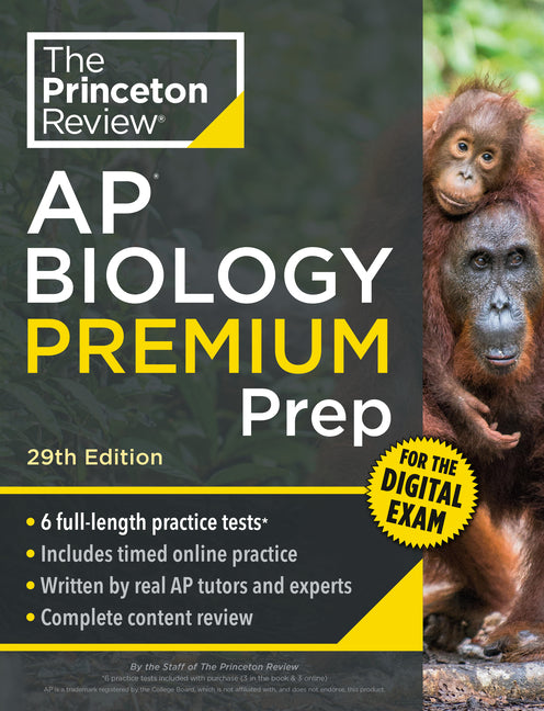 Princeton Review AP Biology Premium Prep, 29th Edition: 6 Practice Tests + Digital Practice Online + Content Review -- The Princeton Review, Paperback