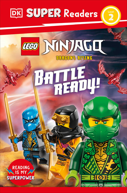 DK Super Readers Level 2 Lego Ninjago Dragons Rising Battle Ready! -- DK, Paperback