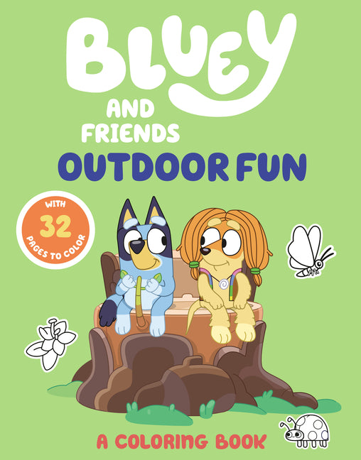 Bluey and Friends: Outdoor Fun: A Coloring Book -- Penguin Young Readers Licenses, Paperback