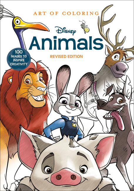 Art of Coloring: Disney Animals: 100 Images to Inspire Creativity -- Disney Books, Paperback