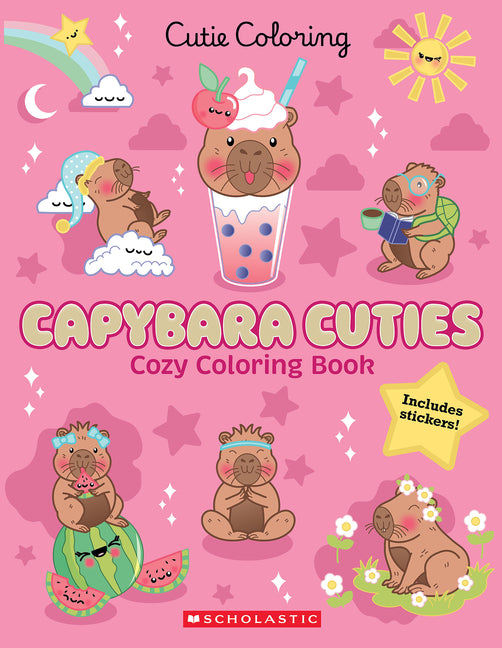 Capybara Cuties (Color & Chill) -- Scholastic, Paperback