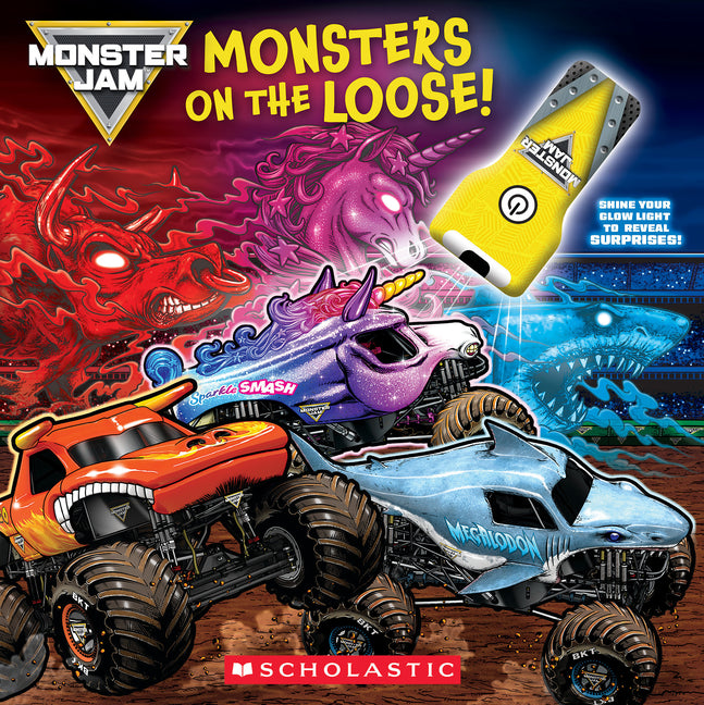 Monster Jam: Monsters on the Loose! (Board Book with Flashlight) -- Marisa Aveling, Paperback