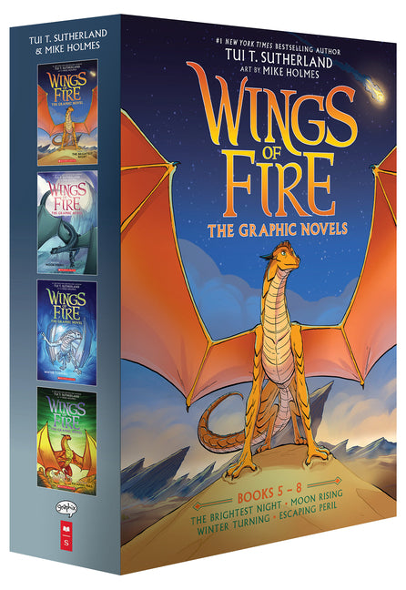 Wings of Fire #5-#8: A Graphic Novel Box Set (Wings of Fire Graphic Novels #5-#8) -- Tui T. Sutherland, Hardcover
