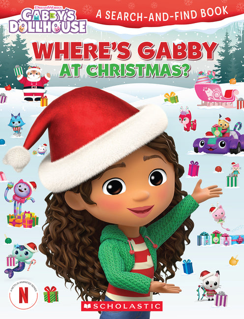 Gabby's Dollhouse: Where's Gabby at Christmas? (a Search-And-Find Book) -- Scholastic, Paperback