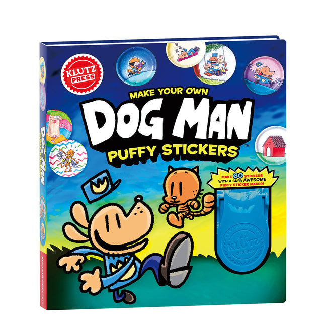 Make Your Own Dog Man Puffy Stickers -- Klutz Press, Hardcover