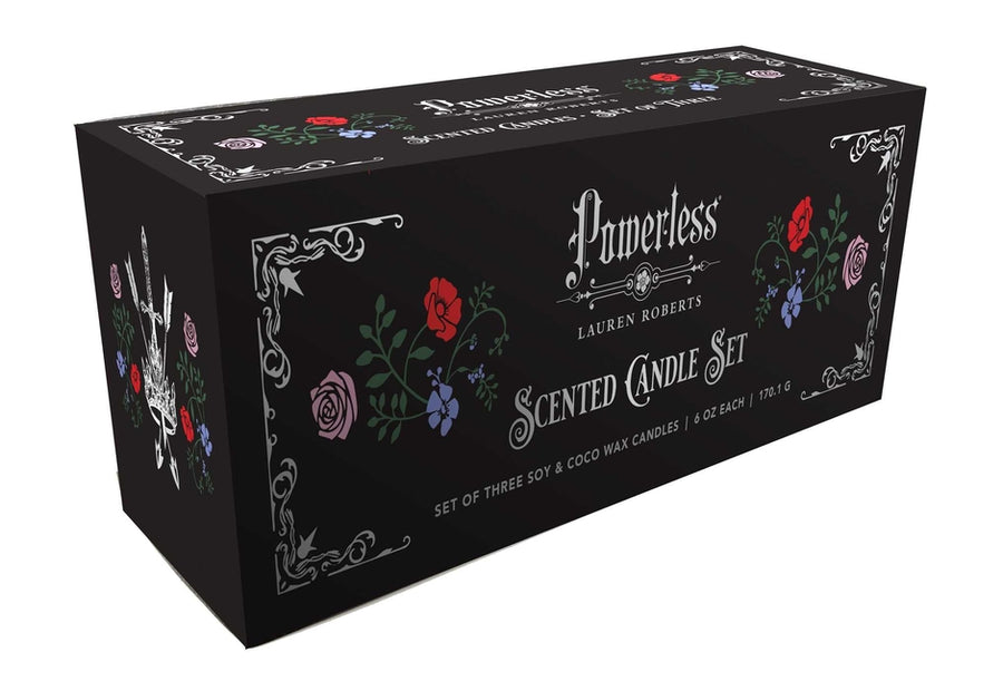 Lauren Roberts: Powerless Trilogy Scented Glass Candle Set (Set of 3) -- Insight Editions, Paperback