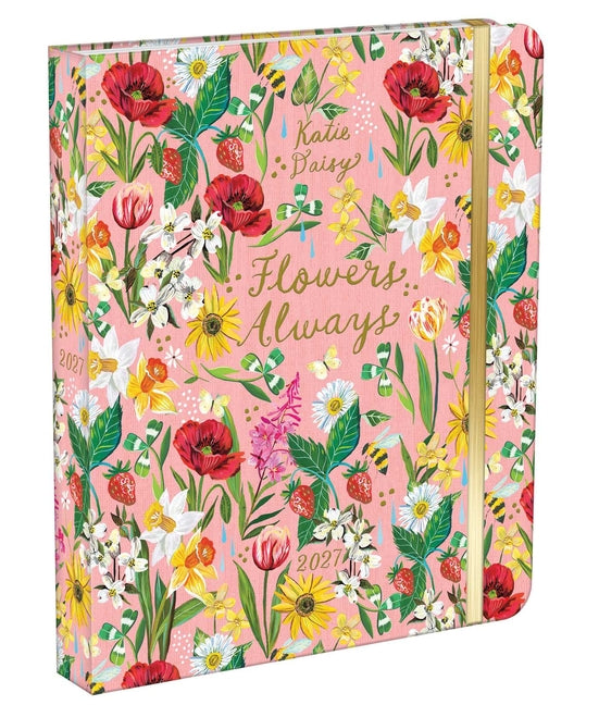 Katie Daisy 2027 Deluxe Weekly Planner: Flowers Always -- Katie Daisy, Desk