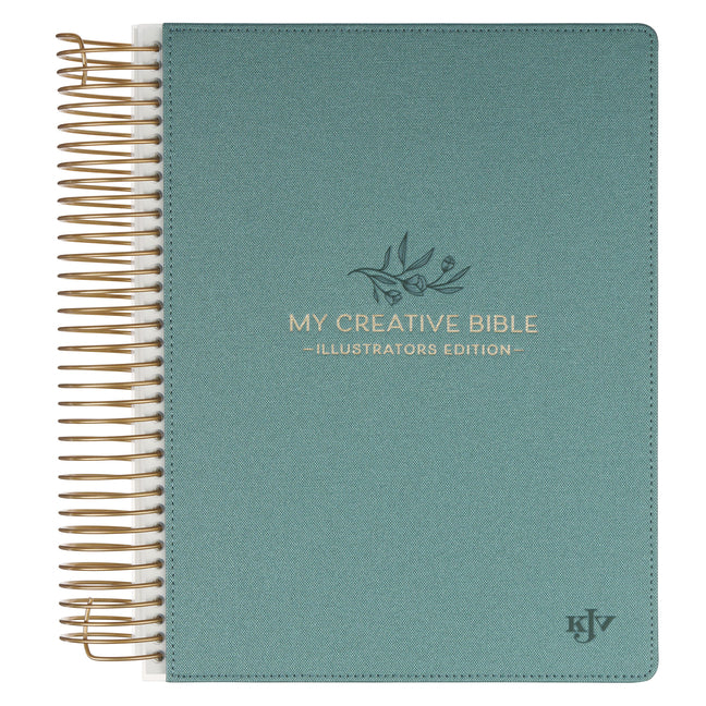 KJV My Creative Bible (Hardcover, Teal Linen) -- Christian Art Gifts, Bible