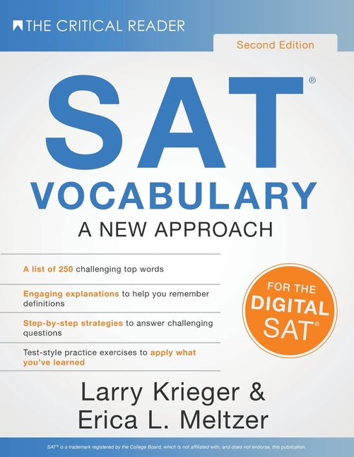 SAT(R) Vocabulary: A New Approach -- Larry Krieger, Paperback