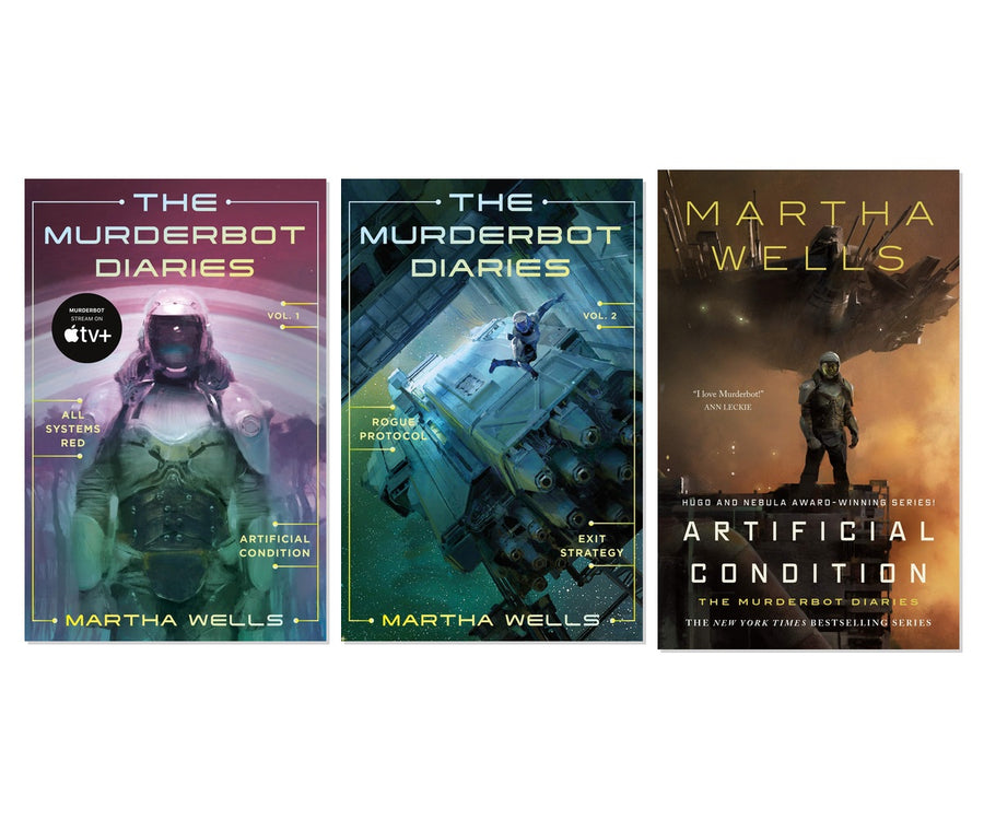 Murderbot Diaries Complete 3-Book Collection - Martha Wells Sci-Fi, Paperback