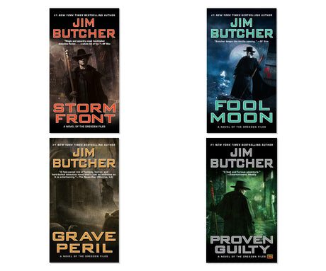Dresden Files Urban Fantasy Magic 4-Book Collection, Mass Market Paperbound