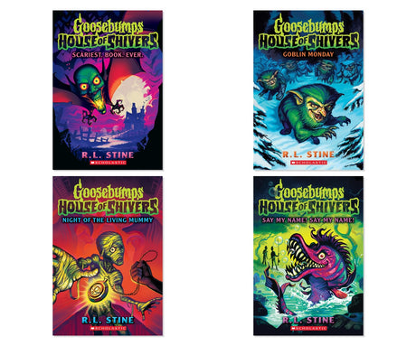 Goosebumps House of Shivers 4-Book Horror Collection by R.L. Stine, Paperback