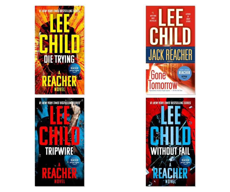 Jack Reacher Action Pack 4-Book Complete Bundle Set by Lee Child, Mass Market Paperbound