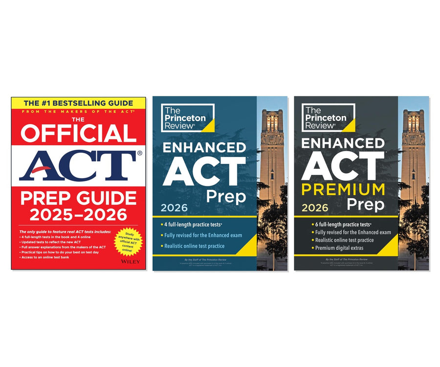Complete ACT Prep Power Pack 3-Book Complete Bundle Set, Paperback