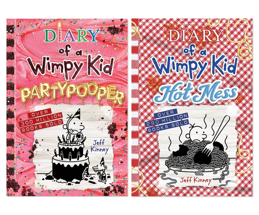 Diary of a Wimpy Kid Double Trouble Vol. 19, 20 2-Book Bundle Set, Hardcover