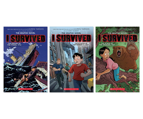 I Survived Graphic Novel Starter Set Vol. 1, 4, 5 3-Book Bundle Set, Paperback