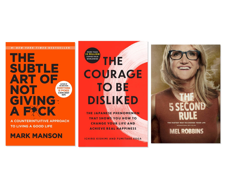 No F*cks Given Life 3-Book Self-Help Collection - Mark Manson & More, Hardcover