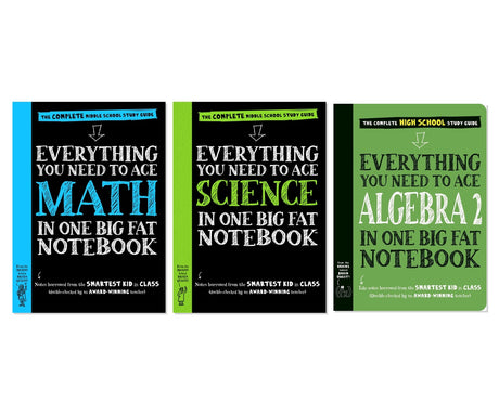 Study Success Bundle: Math, Science & Algebra 2 Guide Collection, Paperback
