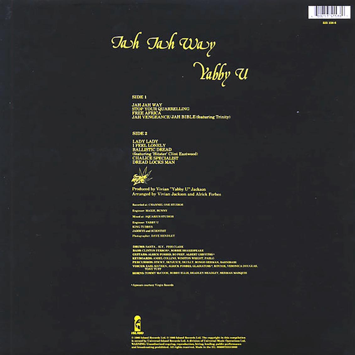 Yabby You - Jah Jah Way (180g) - Vinyl LP, LP