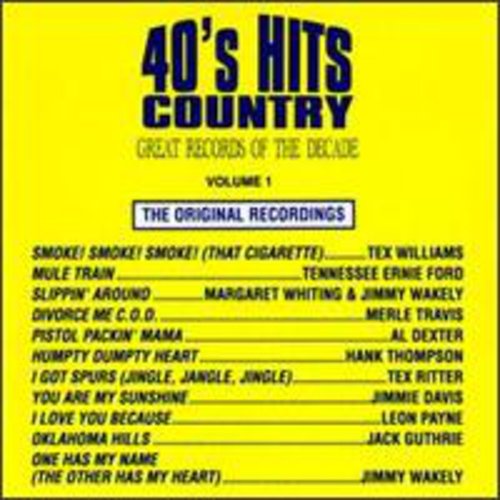40'S Country Hits 1 / Various -- CD