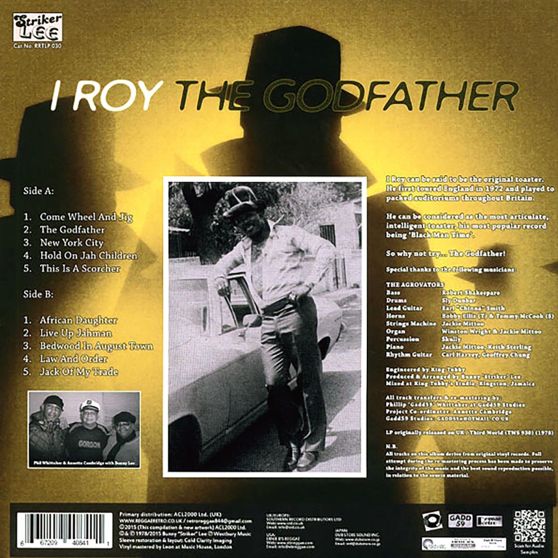I Roy - The Godfather (ltd. 400 copies made) (colored vinyl) - Vinyl LP, LP