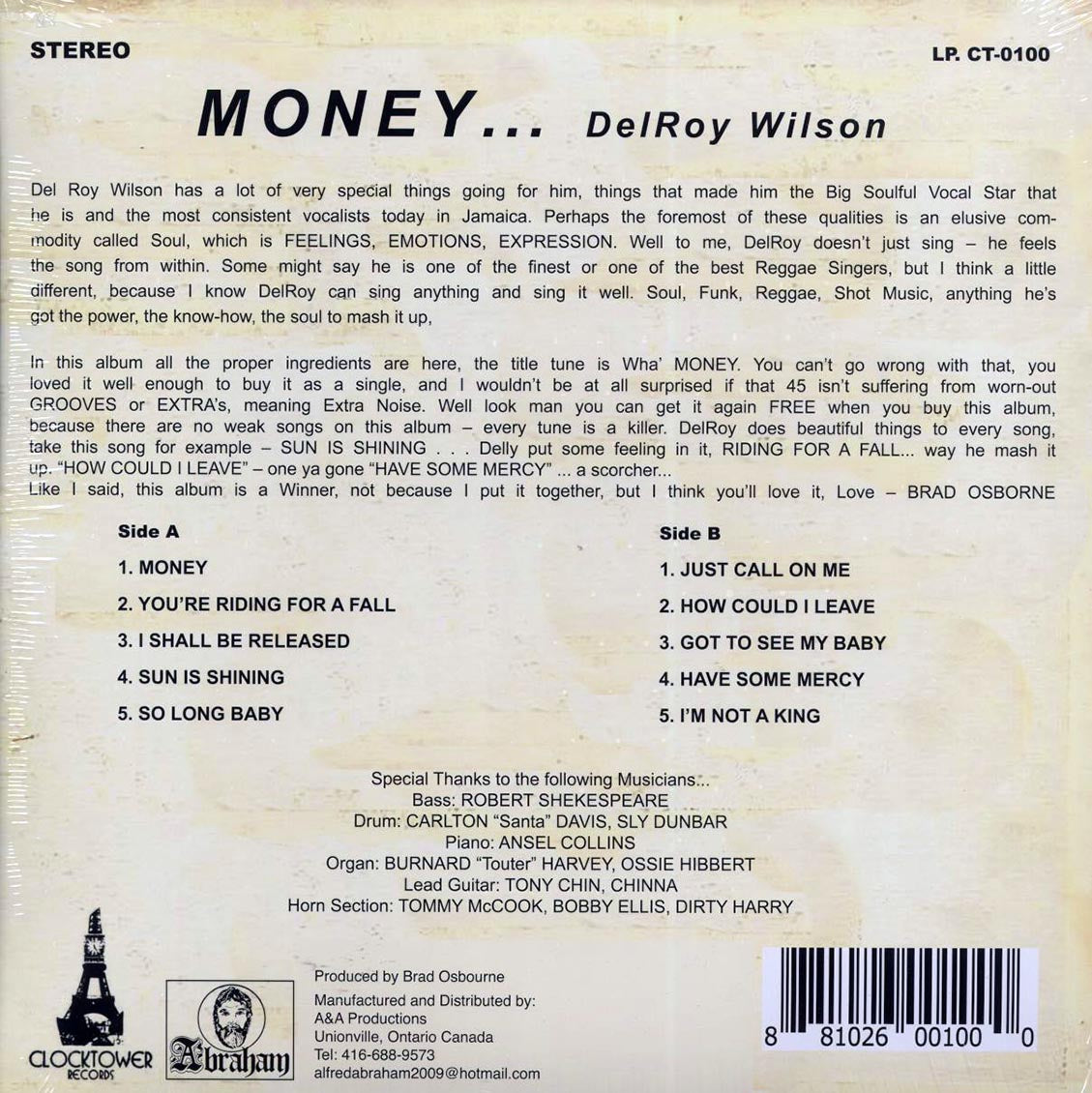 Delroy Wilson - Money - Vinyl LP, LP