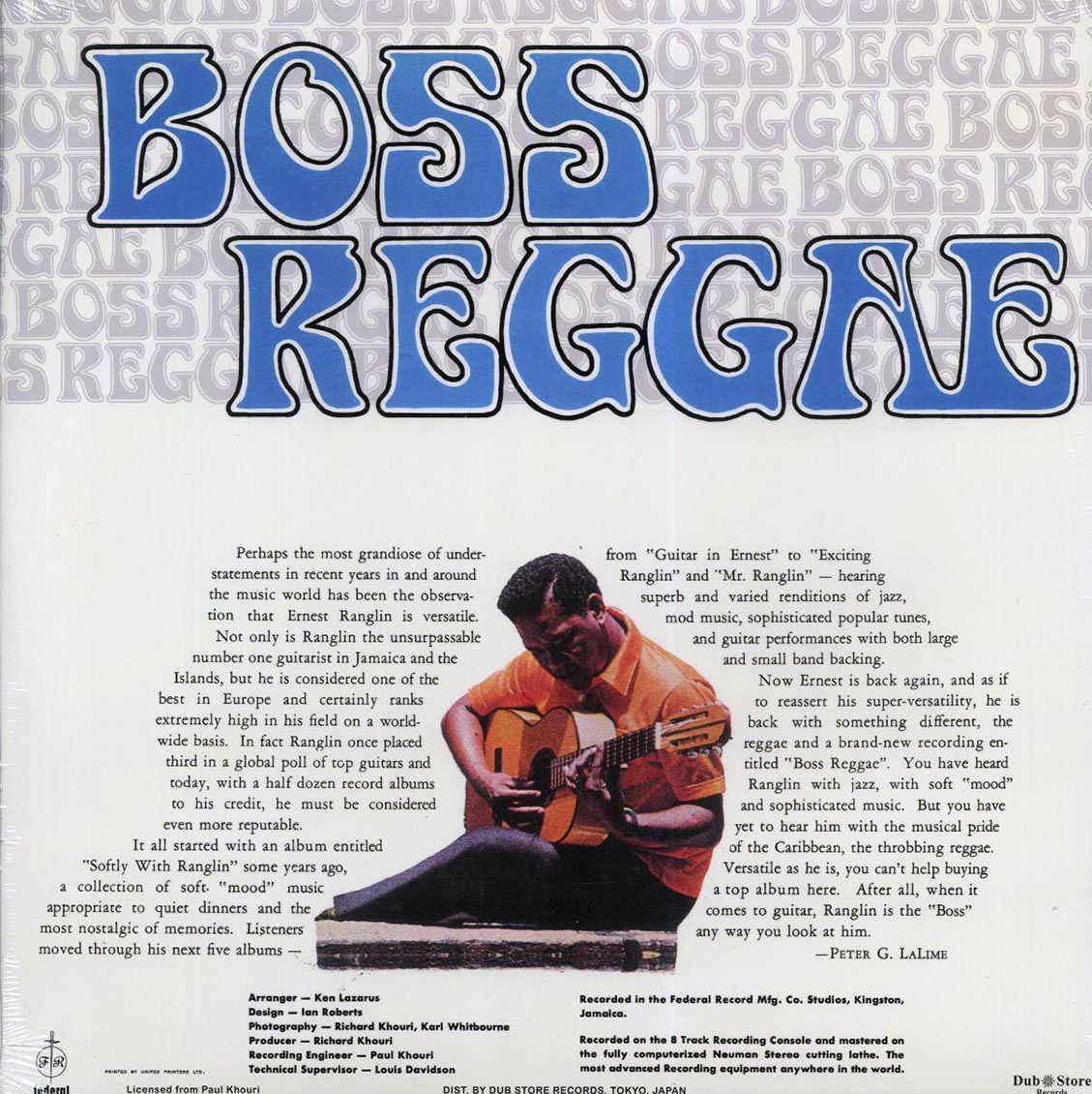 Ernest Ranglin - Boss Reggae - Vinyl LP, LP