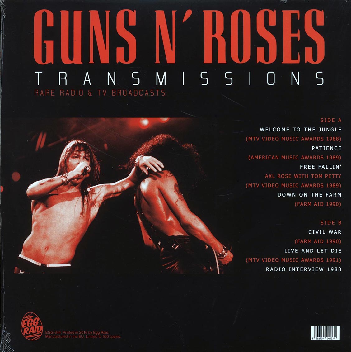 Guns N' Roses - Transmissions: Rare Radio & TV Broadcasts (ltd. 500 copies made) - Vinyl LP, LP