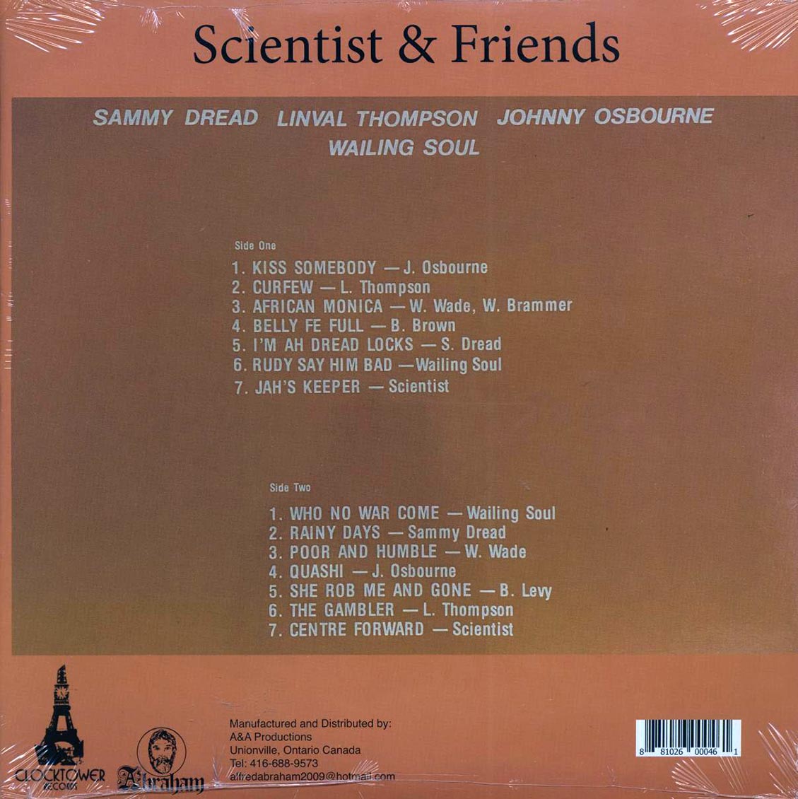 Scientist, Linval Thompson, Sammy Dread, Wailing Souls, Etc. - Scientist & Friends - Vinyl LP, LP