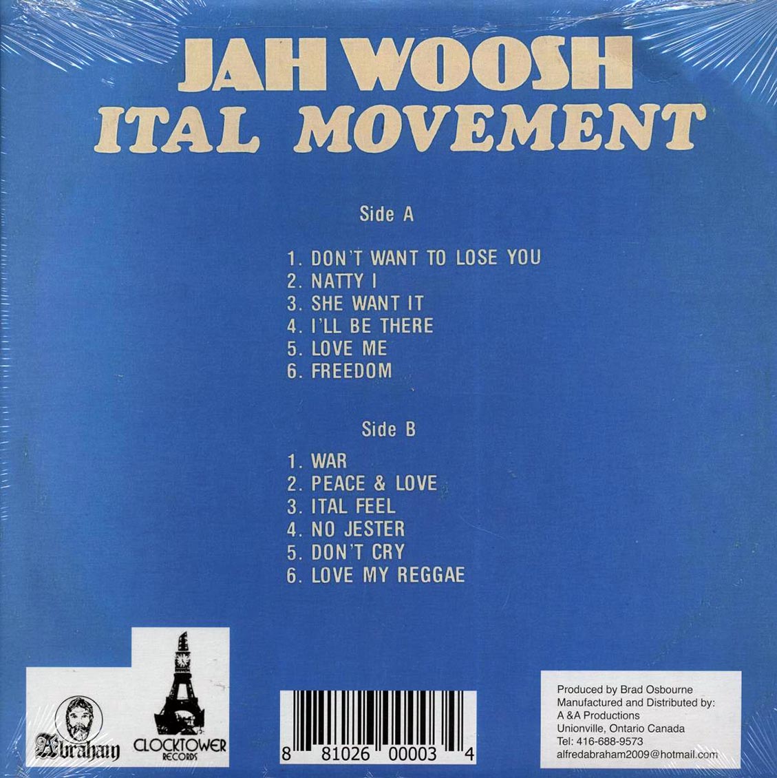 Jah Woosh - Ital Movement - Vinyl LP, LP