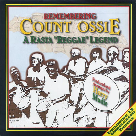 Count Ossie - Remembering Count Ossie: A Rasta Reggae Legend (1996 FIRST PRESS) (orig. press) (green vinyl) - Vinyl LP, LP