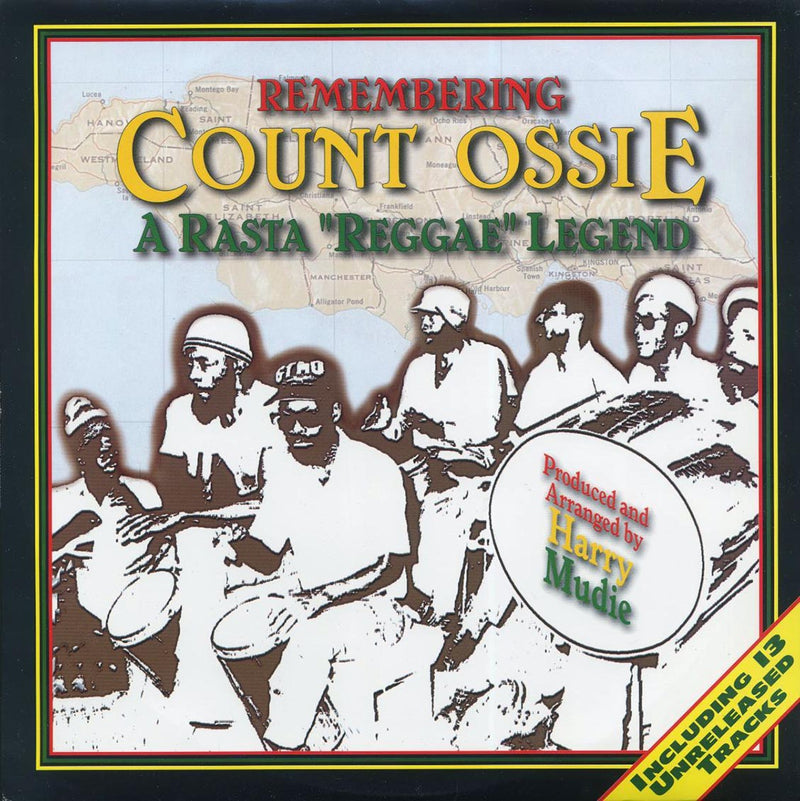 Count Ossie - Remembering Count Ossie: A Rasta Reggae Legend (1996 FIRST PRESS) (orig. press) (green vinyl) - Vinyl LP