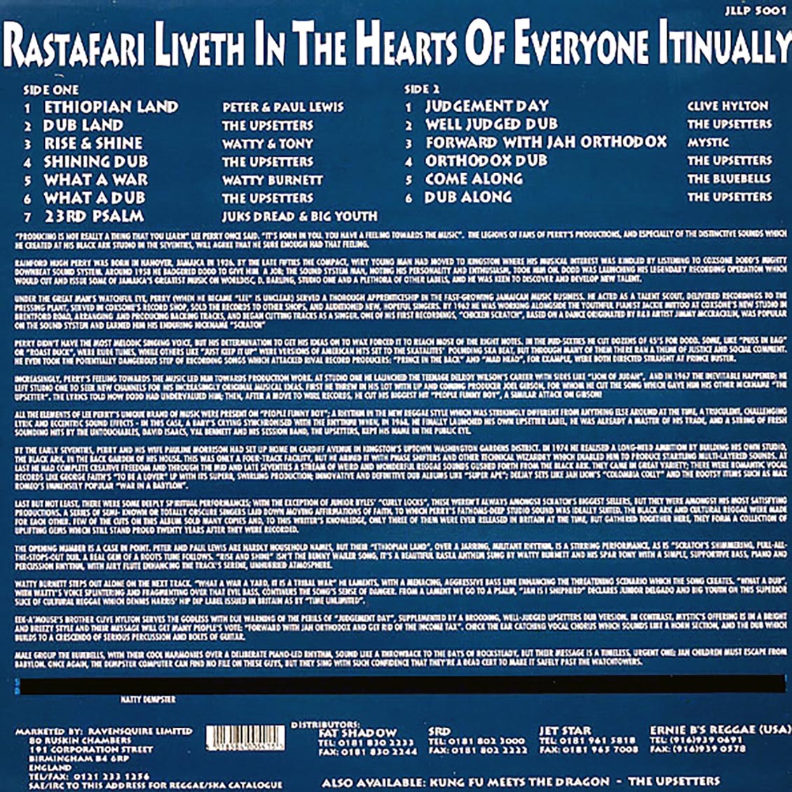 Lee Perry, Watty Burnett, Juks Dread, Etc. - Rastafari Liveth Itinually - Vinyl LP, LP