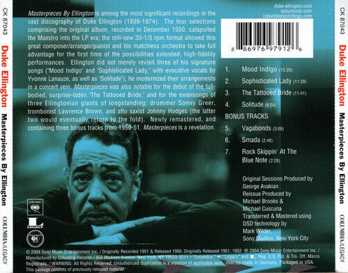 Masterpieces By Ellington, Duke Ellington, CD