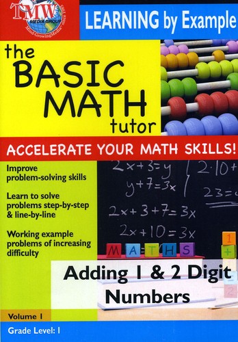 Basic Math Tutor Adding 1 & 2 Digit Numbers -- DVD