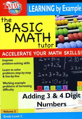 Basic Math Tutor Adding 3 & 4 Digit Numbers -- DVD