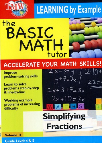 Basic Math Tutor Simplifying Fractions -- DVD