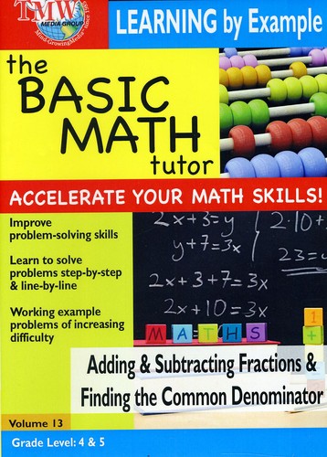 Basic Math Tutor Adding & Subtracting Fractions & -- DVD