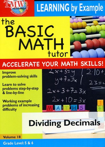 Basic Math Tutor Dividing Decimals -- DVD