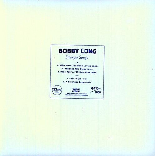 Stranger Songs (10") -- Bobby Long, 12"