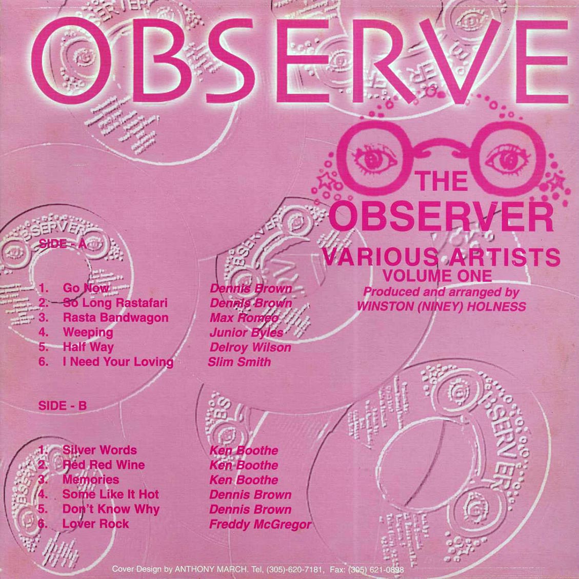 Ken Boothe, Jr. Byles, Dennis Brown, Etc. - Observer Volume 1 (Jamaica press) - Vinyl LP