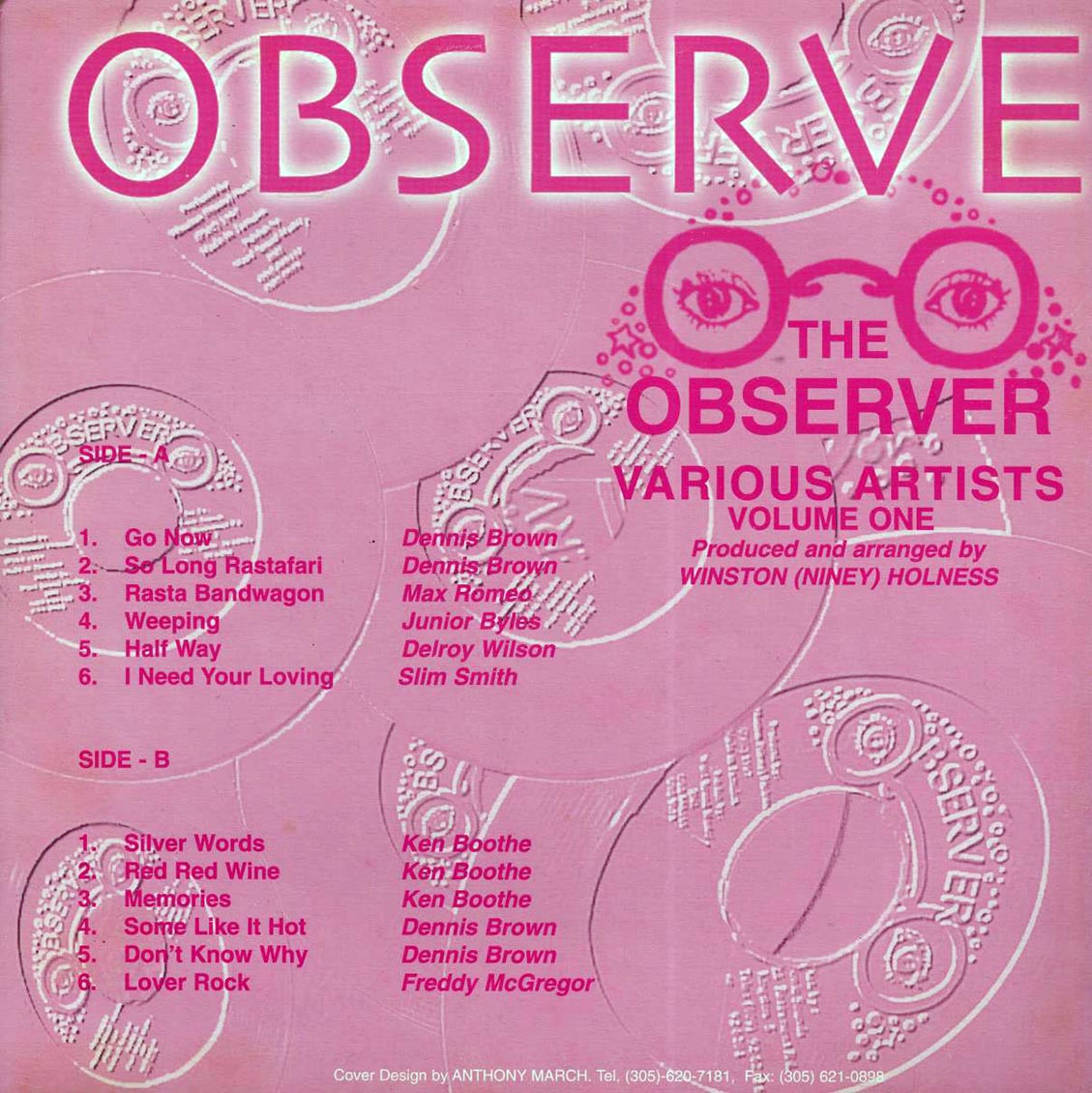 Ken Boothe, Jr. Byles, Dennis Brown, Etc. - Observer Volume 1 (Jamaica press) - Vinyl LP, LP