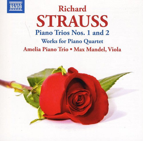Piano Trios 1 & 2: Works For Piano Quartet -- Strauss / Amelia Piano Trio / Mandel, CD