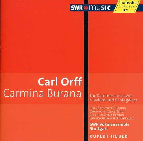 Carmina Burana -- Orff / Ruiten / Genz / SWR Vokalensemble Stuggart, CD