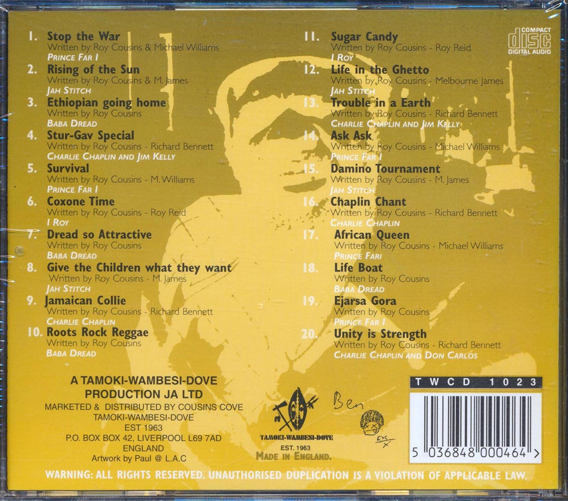 Prince Far I, Charlie Chaplin, Jim Kelly, I Roy, Jah Stitch - Bushyard Telegraph (20 tracks) - CD, CD