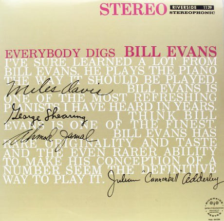 Everybody Digs Bill Evans, Bill Evans, LP