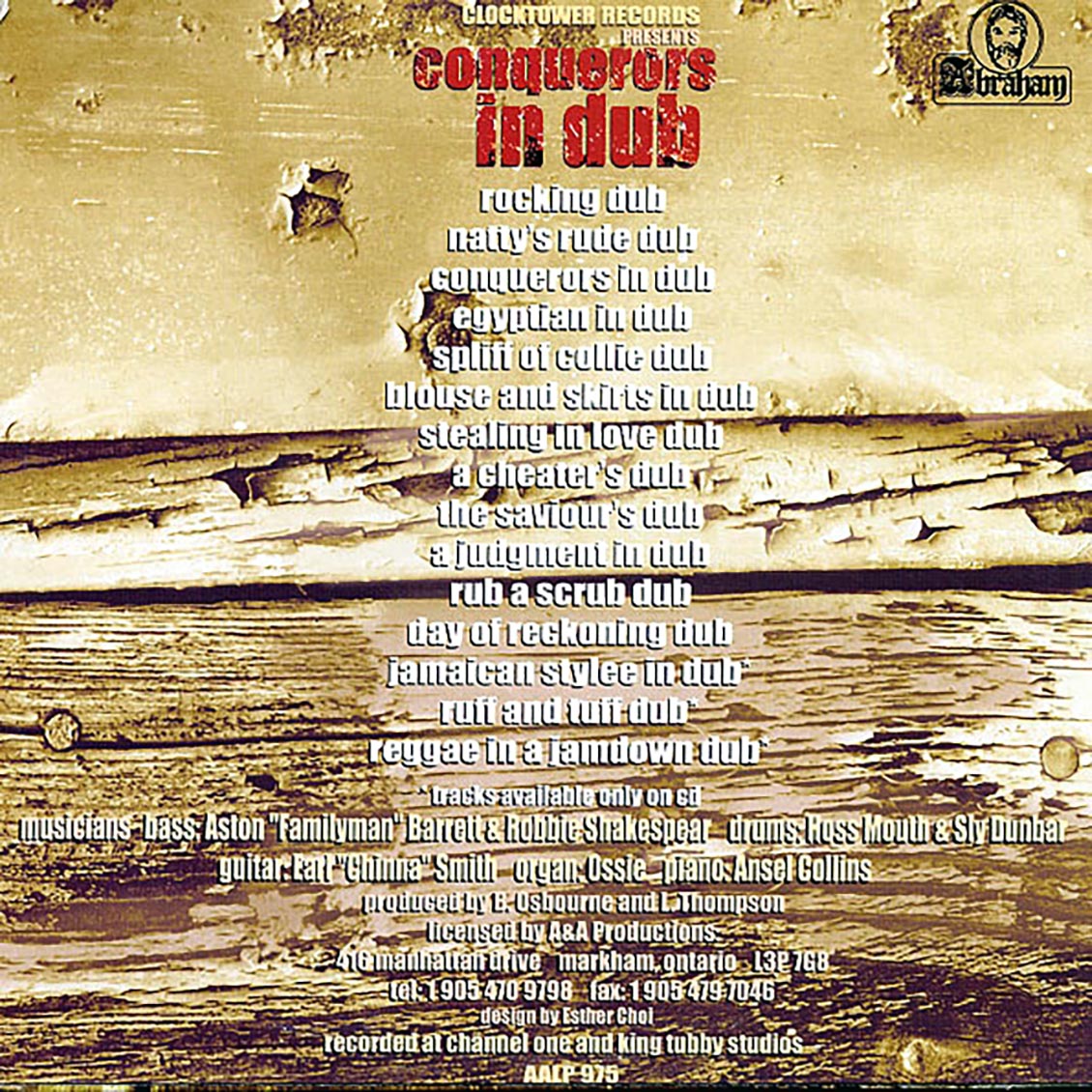 The Revolutionaries - Conquerors In Dub - Vinyl LP, LP