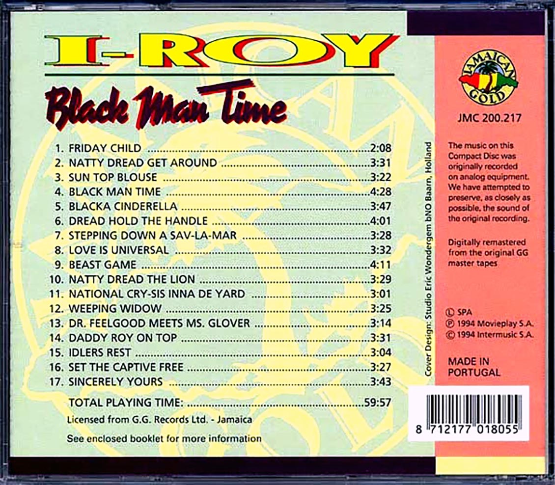 I Roy - Black Man Time - CD, CD