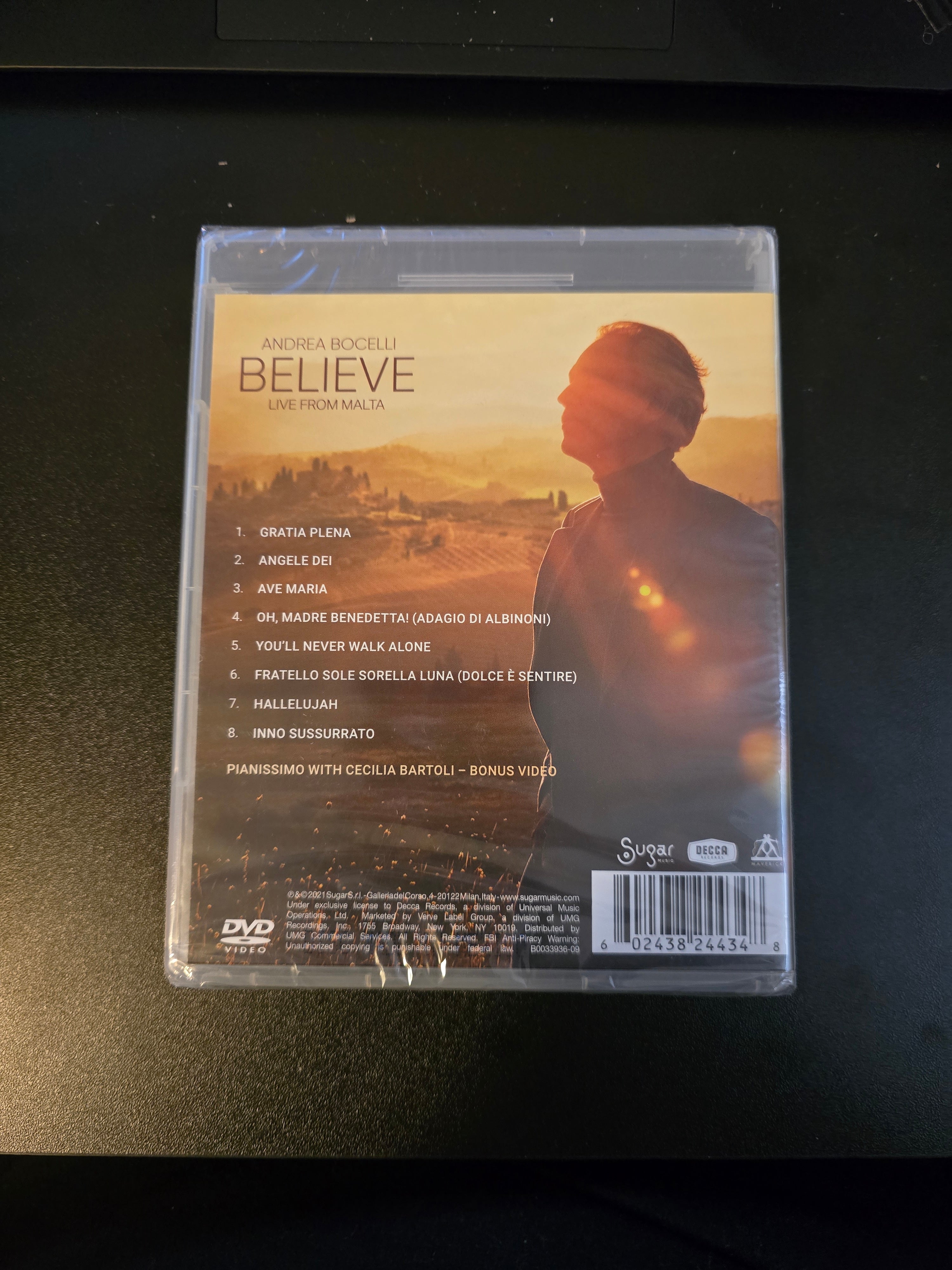 Andrea Bocelli Believe Live From Malta (Blu-Ray, 2021), Other